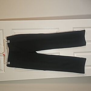 AB Studio Black Dress Slacks Office Trouser Straight Leg Pants Size 8